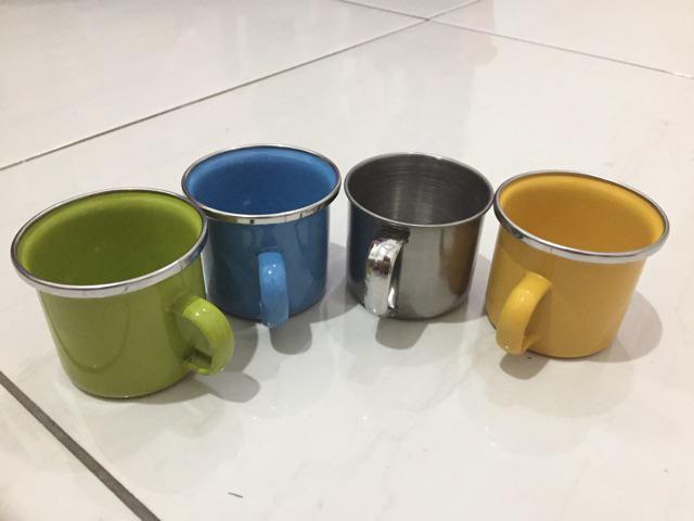 Gelas Stainless Mini 6cm Anti Pecah Tahan Panas Dingin