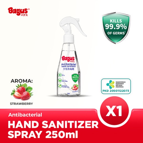 HAND SANITIZER BAGUS SPRAY 250 ML ANTIBAKTERIAL PEMBERSIH TANGAN