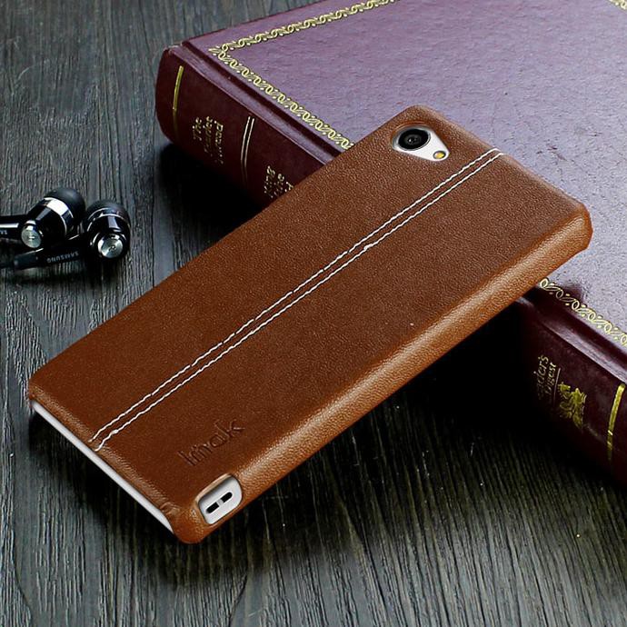 NEW SONY XPERIA C5 ULTRA Z5 COMPACT LEATHER BACK COVER CASE HP IMAK RUIYI MIJOSHOP