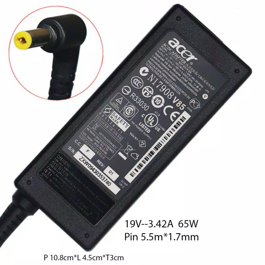 Adaptor Charger Original Acer Aspire 4710 4730 4730G 4720 4732 4732Z 4736 4738 4739 4750 4752 4741