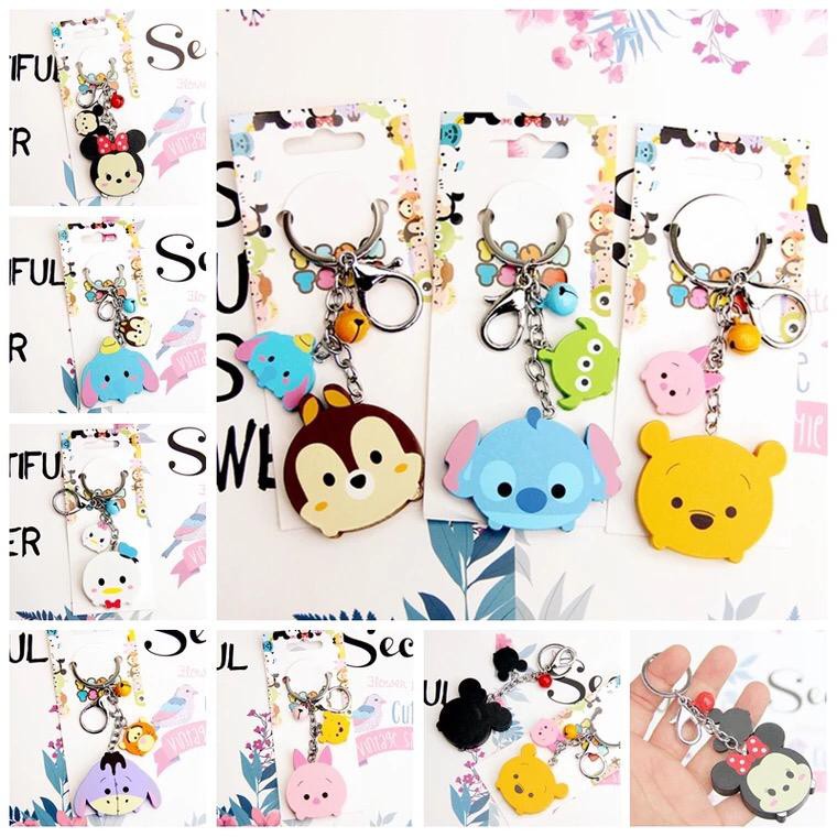 GANTUNGAN KUNCI TSUM WINNIE POOH DUMBO MICKEY MINNIE TOTORO TIGGER EEYORE GOOFY DONALD DAISY ALICE CINDERELLA CHIP KEYCHAIN