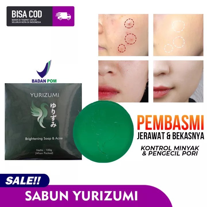 Sabun Yurizumi Original 100% HALAL  - Sabun Pemutih Wajah Badan Ketiak &amp; Selangkangan Original