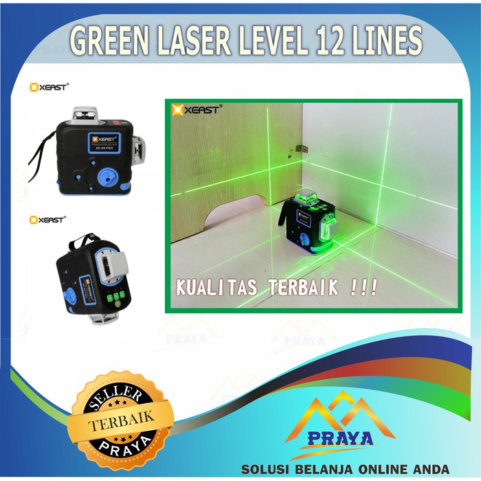 GREEN LASER LEVEL 12 LINES WARNA LASER HIJAU 12 GARIS