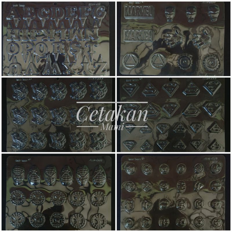 Ready Cetakan Mika Coklat Puding Jelly Aneka Karakter