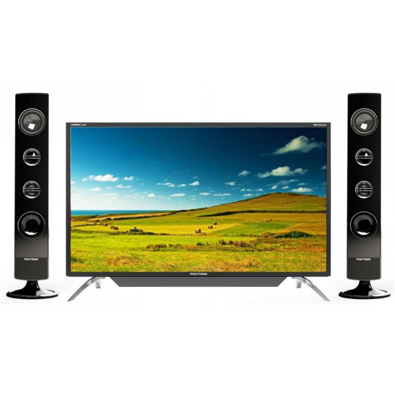 (Discontinue) Polytron PLD-40TS156 LED TV 40" Digital, 2 XBR Tower Speaker - Garansi 5 Tahun Panel, 