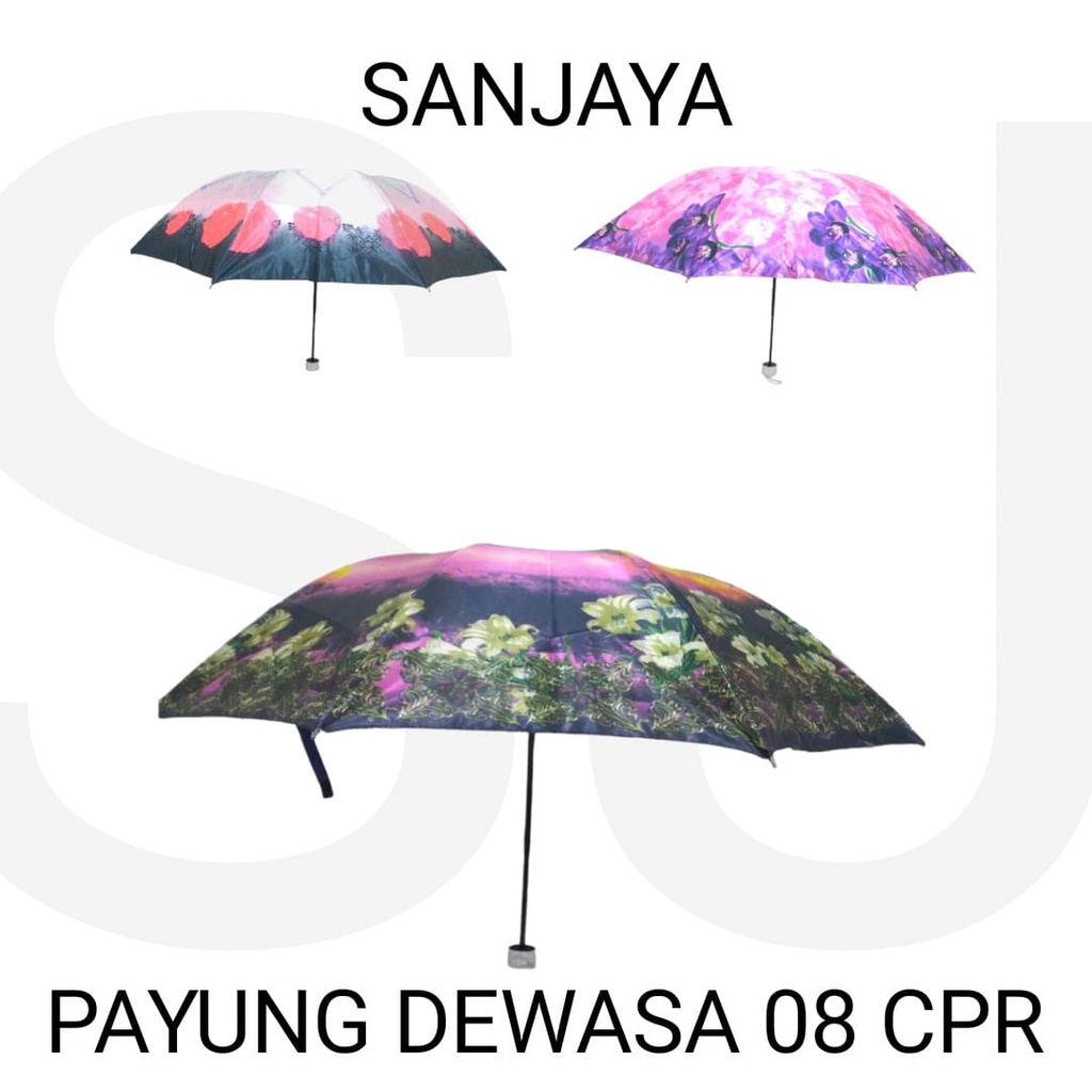 PAYUNG HUJAN / PAYUNG MOTIF BUNGA / PAYUNG DEWASA 08 CPR