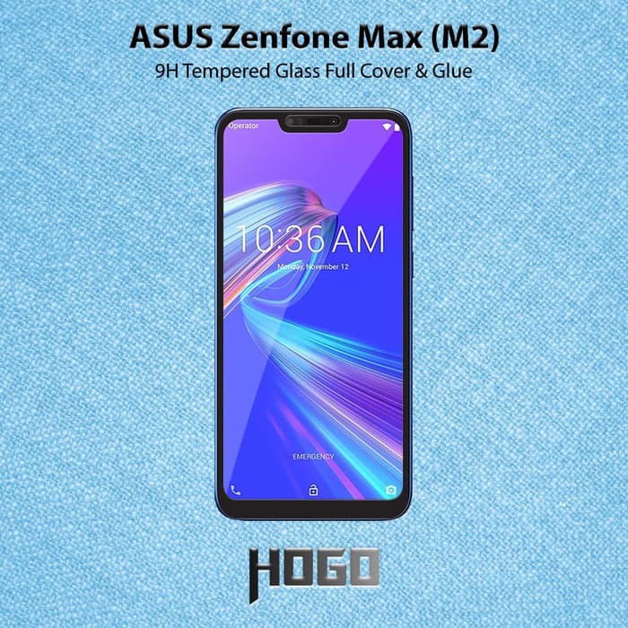 ASUS Zenfone Max M2 Tempered Glass HOGO Full Cover Glue