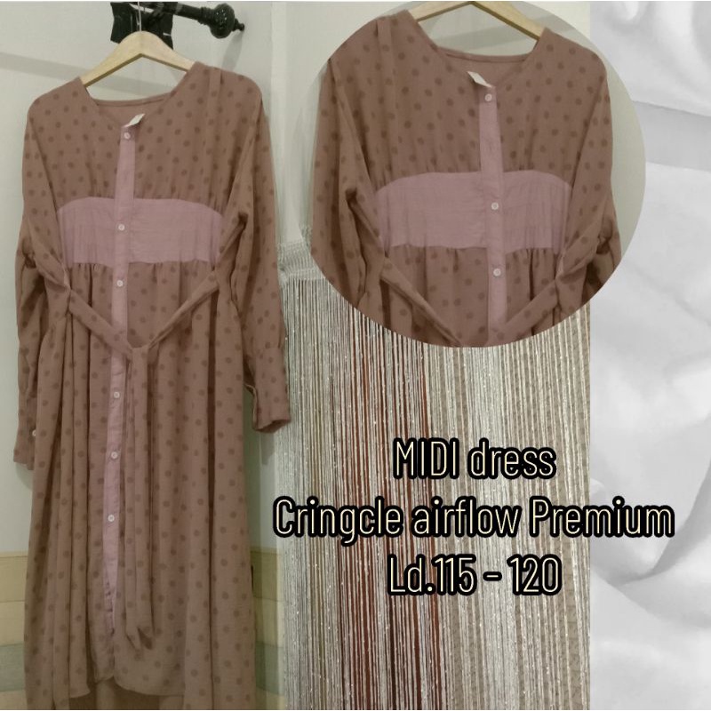 midi dress lesti polkadot miudis