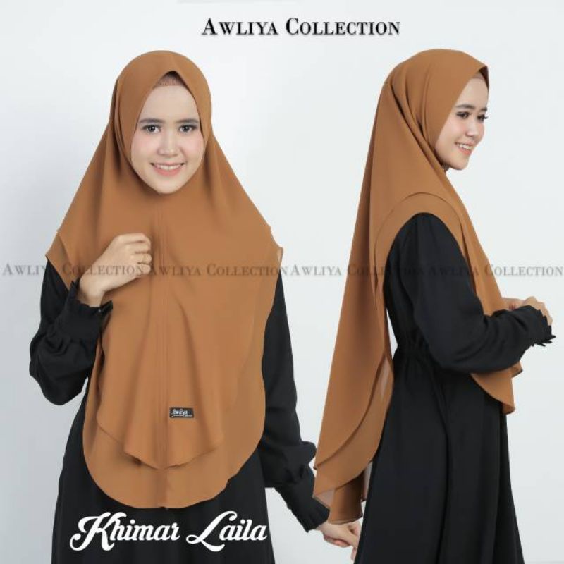 KHIMAR LAILA ORI AWLIYA HIJAB AWLIYA COLLECTION Ceruty Babydoll TERBARU