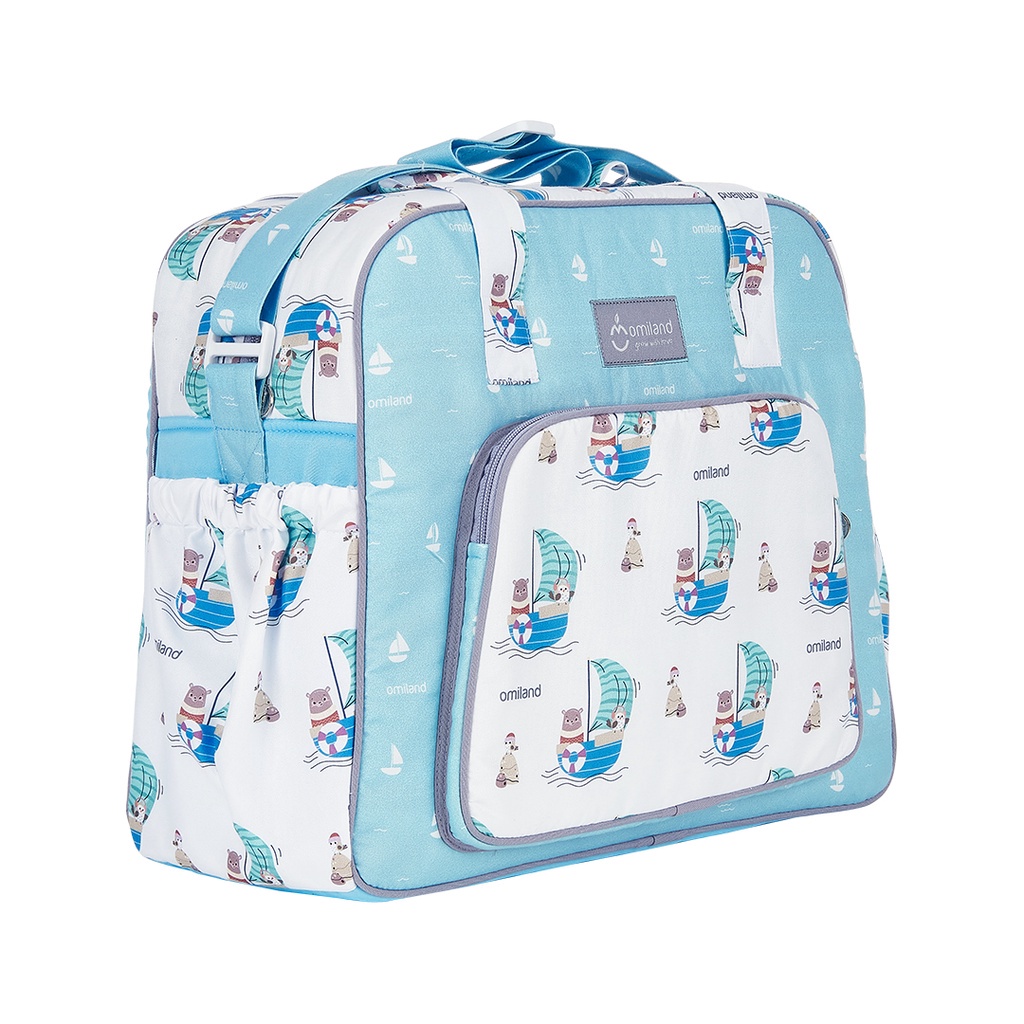 Omiland Tas Bayi Besar Saku Print Sailor OB2916