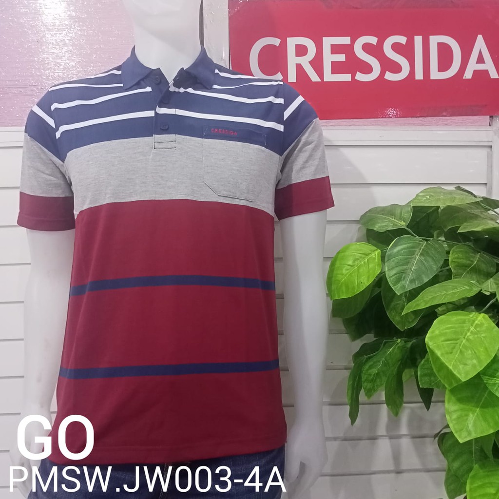 gof CRESSIDA PMSW KAOS FASHION COWOK BERKERAH 100% Original!