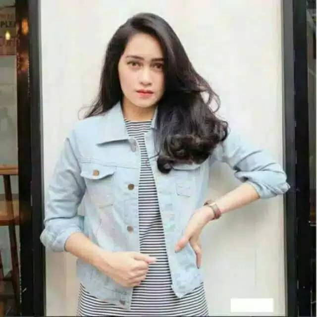 750 Model Jaket Jeans Wanita 2018 Gratis