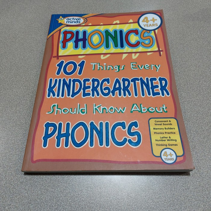 Hot Sale Buku Active Minds Phonics For Kindergarten Terbaru