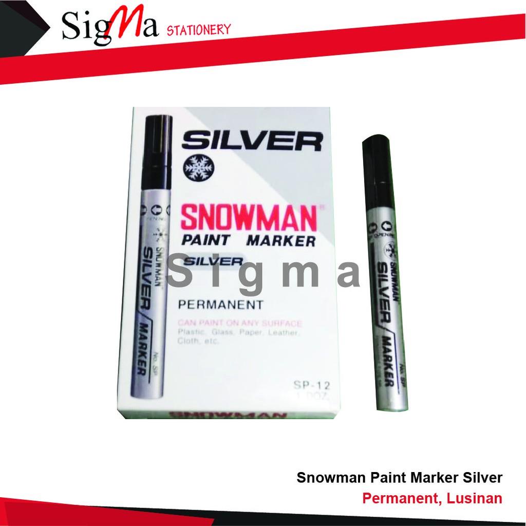 

SNOWMAN Paint Marker warna SILVER (Lusin)