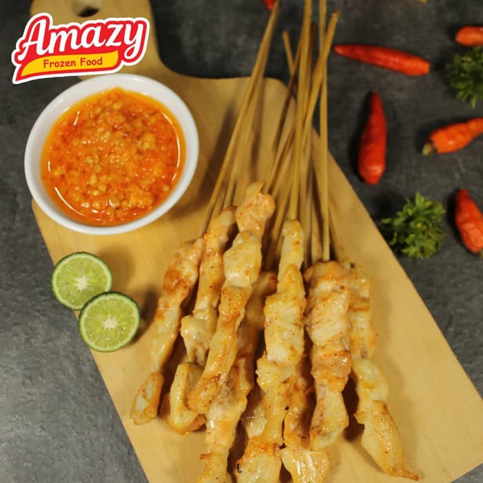 

AMAZY FROZEN FOOD Sate Geprek Taichan 10 tusuk HOME MADE sambal Taichan Geprek