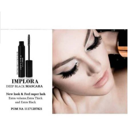 ^ KYRA ^ Implora Maskara Deep Black Mascara - Extra Thick &amp; Extra Black Waterproof