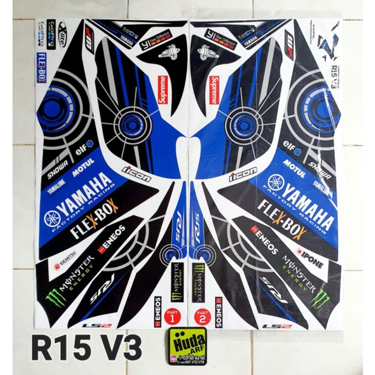 Striping Variasi Yamaha R15 V3 grafis lingkar lis sticker Variasi Yamaha R15 V3 Grafis lingkar2