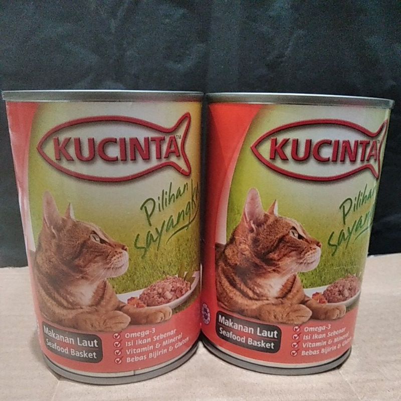 Makanan kucing Kucinta kaleng 400gr - Seafood Basket