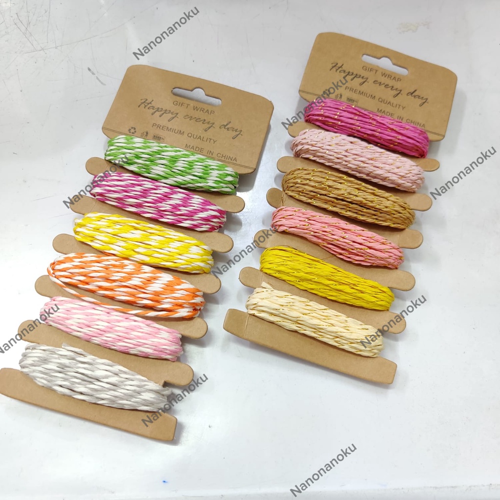 

[Per PAPAN] Tali Kertas Kombinasi - Souvenir - Craft - Hampers