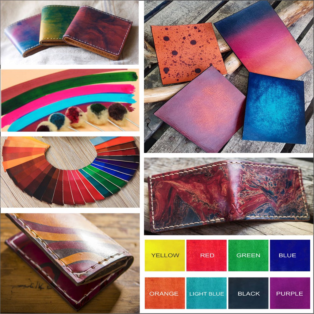 LEATHER DYE cat pewarna kulit dan vinyl permanen FireBird paint art craft