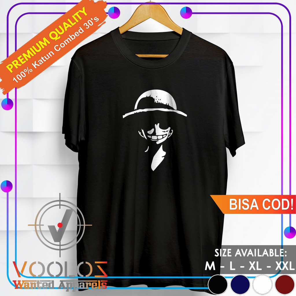  KAOS  ANIME ONE PIECE KAOS  DISTRO BAJU  PRIA  BAJU  DISTRO 