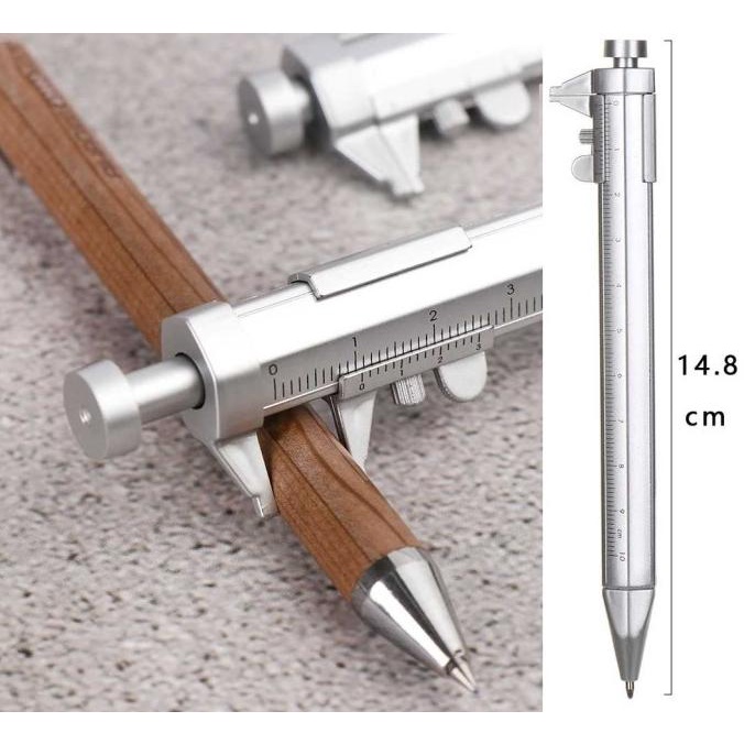 

best seller] Pen Ukur sigmat Pen Multifungsi Ballpoint Measuring Tool Scale Ruler