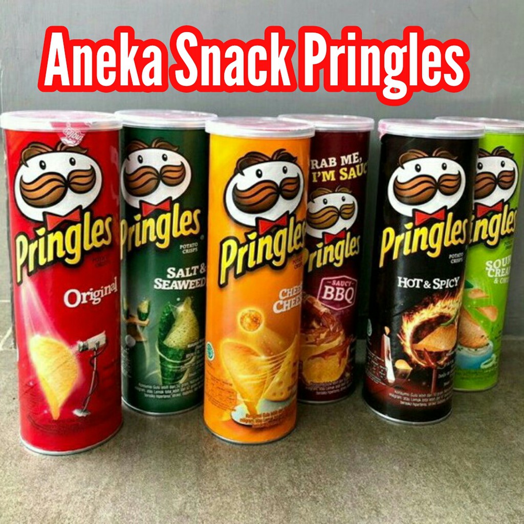 

Snack Keripik Potato Cheese Salt Sour Cream Original Korean Bbq pringles 107gr