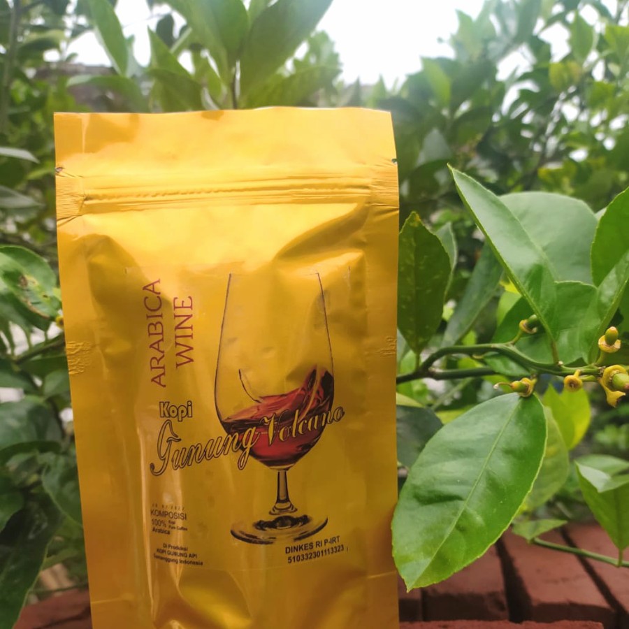 

Volcano coffee kopi arabica wine kemasan 100gr arabica wine Temanggung