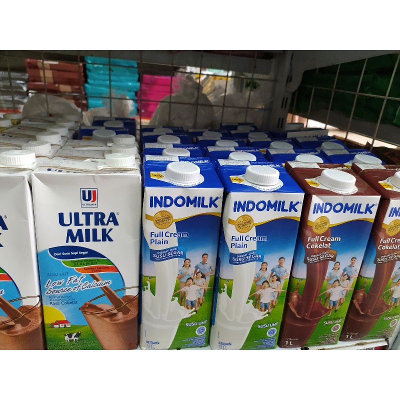 

Susu UHT 1000ml / Indomilk UHT 1Liter / Ultramilk UHT 1Liter / Diamond UHT 1Liter