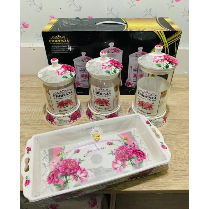 Toples Fiorenza Keramik dan Cake Plate