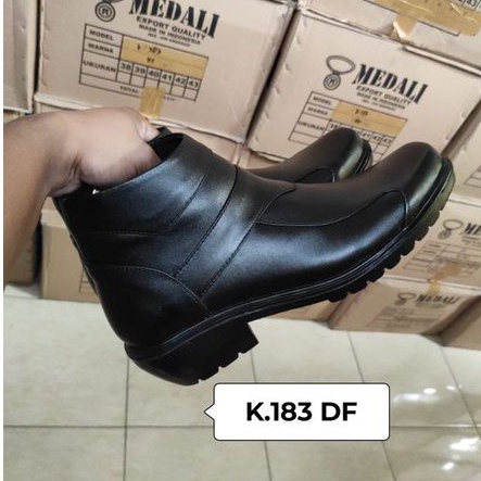 Sepatu Kulit PDH Pria boots polri TNI security guard PNS sepatu Kerja formal Tampil lebih keren