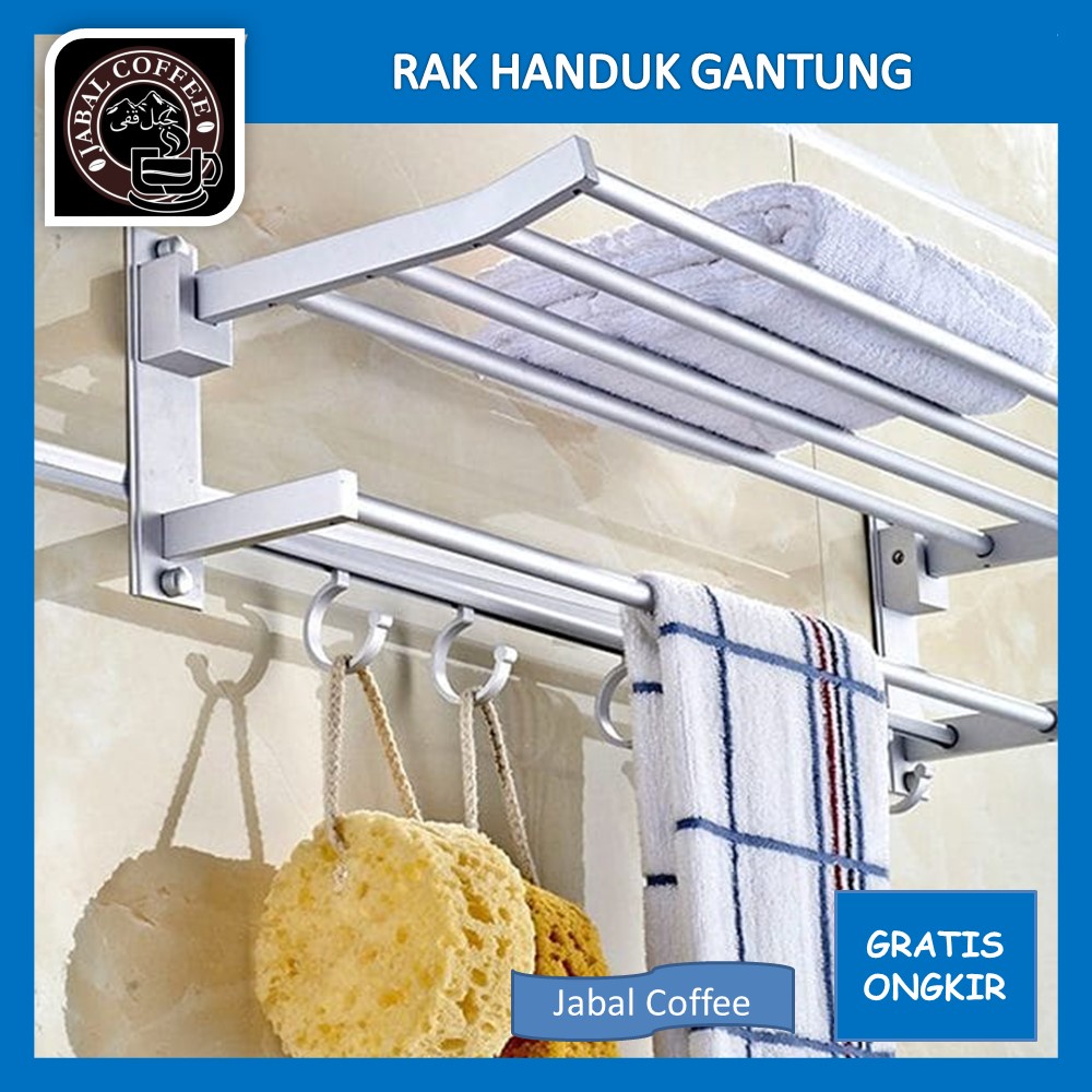Rak Towel Premium High Quality / Rak Handuk Gantung / Rak Gantungan Handuk Kamar Mandi / Rak Jemuran Handuk