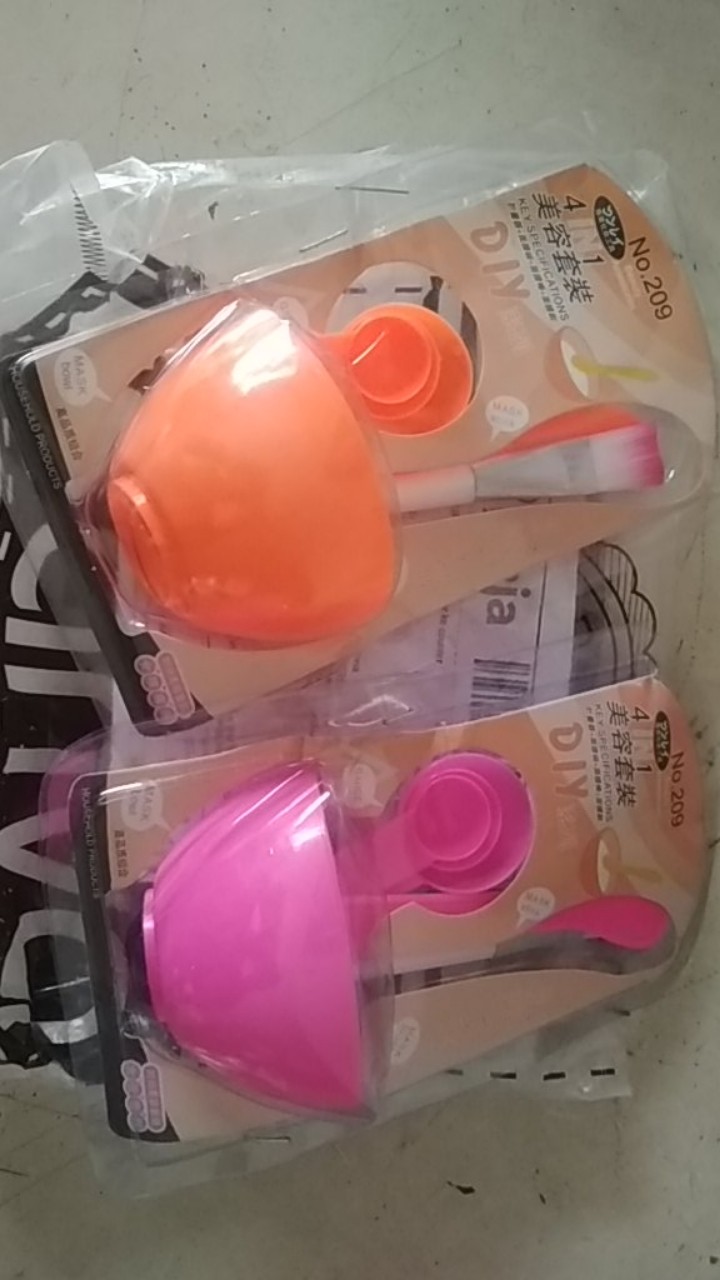 Mangkok Masker Set 4 In 1 / Mangkuk Kuas Pengaduk Sendok Takar