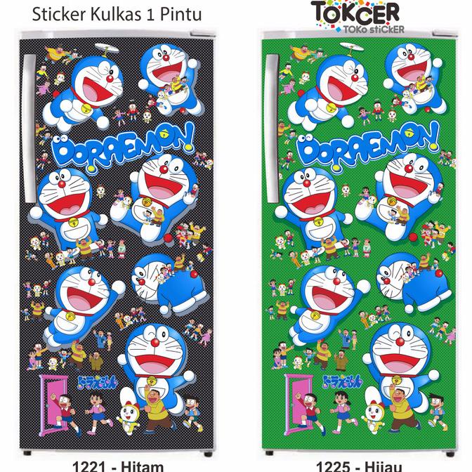 Variasi Stiker Kulkas 1 Pintu DORAEMON