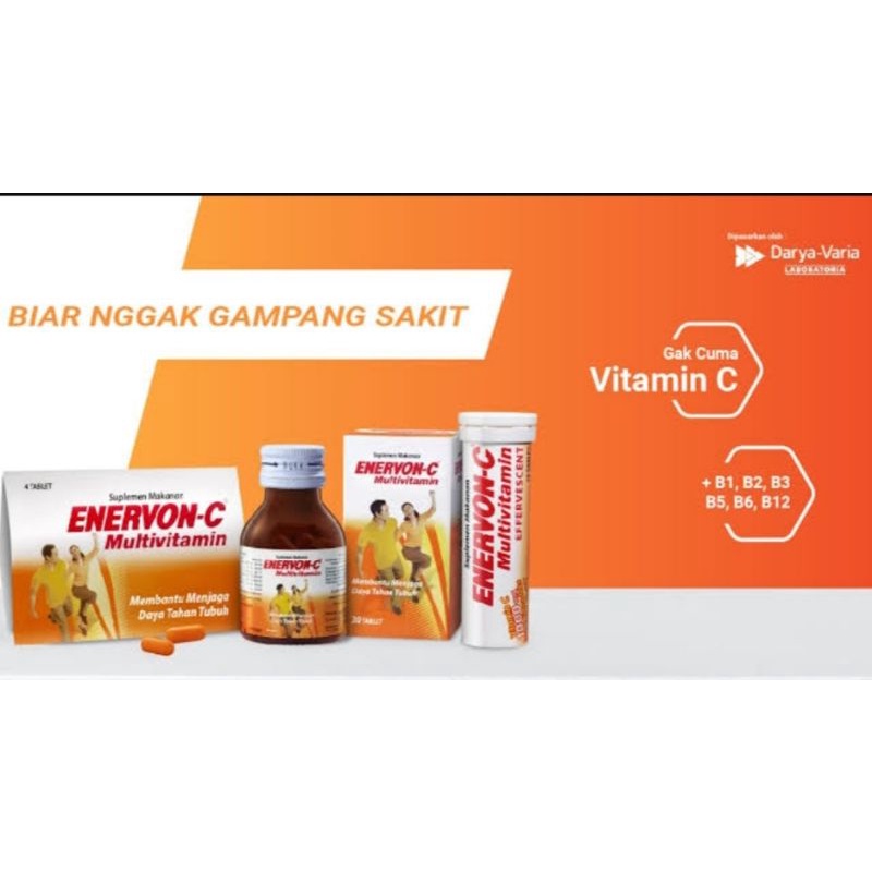 Enervon C | vitamin C | Multivitamin | Enervon C botol | vit C | suplemen vitamin
