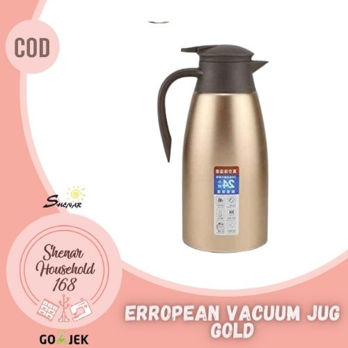 SHENAR , ERROPEAN VACUUM JUG  VACUUM TERMOS AIR DINGIN PANAS SUS  304 STAINLESS 2MUAT 2 LITER - BISA COD