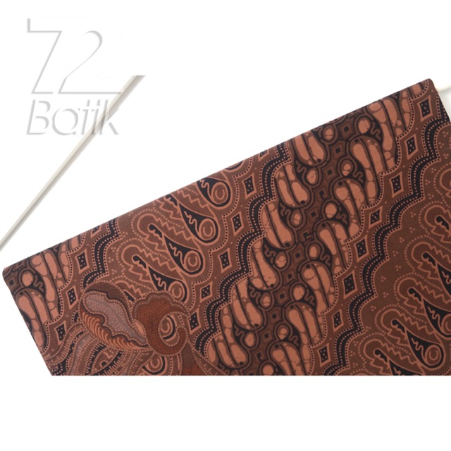 KAIN BATIK PREMIUM Bahan Katun Motif Parang Seling Kusumo Sogan Coklat Abu Warna Alam 724655 Cap 72 Jarik Jarit Samping Kebat Panjang Batik Katun Modern Premium Bahan Seragam Batik Pernikahan Kantor Keluarga Murah Kamen Jadi Batik Bali Lembaran