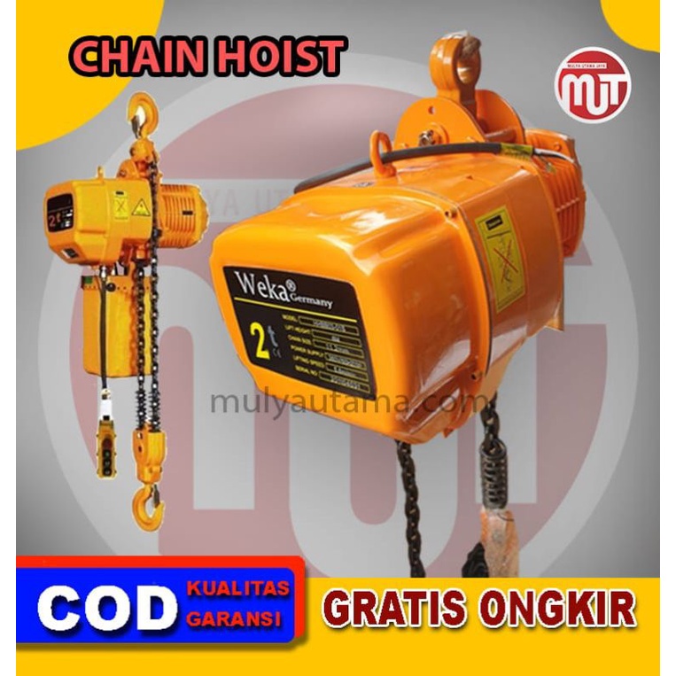 Electric chain hoist 1 ton 6 meter WEKA