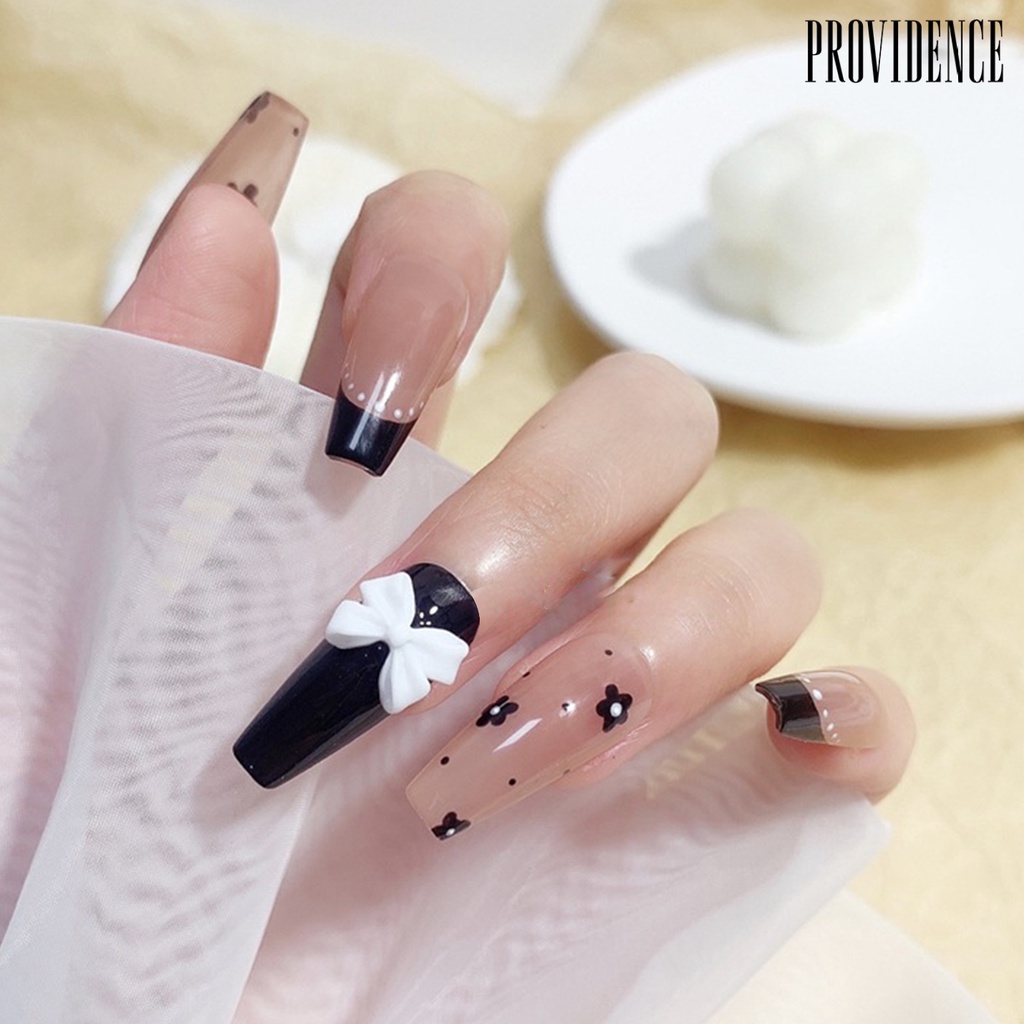 Providence 5pcs / Set Pen Dotting Nail Art Profesional Kepala Ganda Gagang Kayu Ergonomis