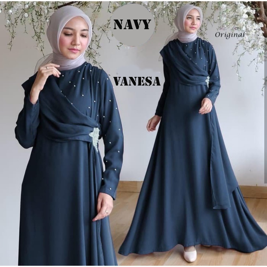 HOPYLOVY - Gamis Maxi Slendang Vanesa