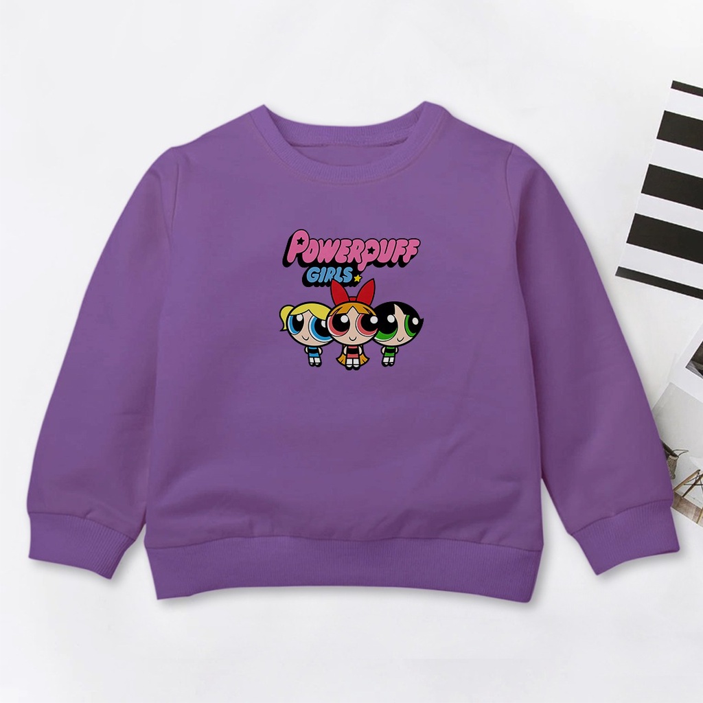 SWEATER ANAK LUCU GEMES POWERPUFFGIRLS PAKAIAN ANAK - SWEATER ANAK PREMIUM