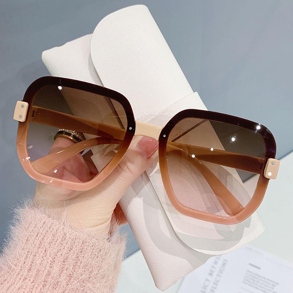 Mxbeauty Kacamata Kotak Perlindungan UV Protection Glasses Korea Perempuan Kacamata Anti Radiasi Untuk Wanita Sale Frameless Anti Radiasi Kaca Kacamata Wanita Kaca Mata