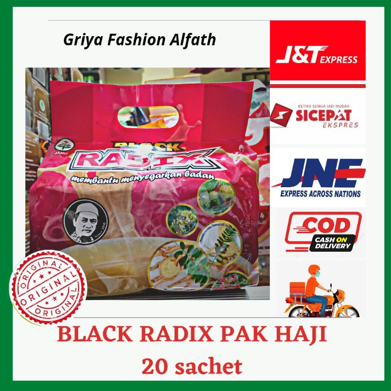 

Black Radix | kopi Black Radix pak haji | Radik pak haji | Radix | 20 sachet