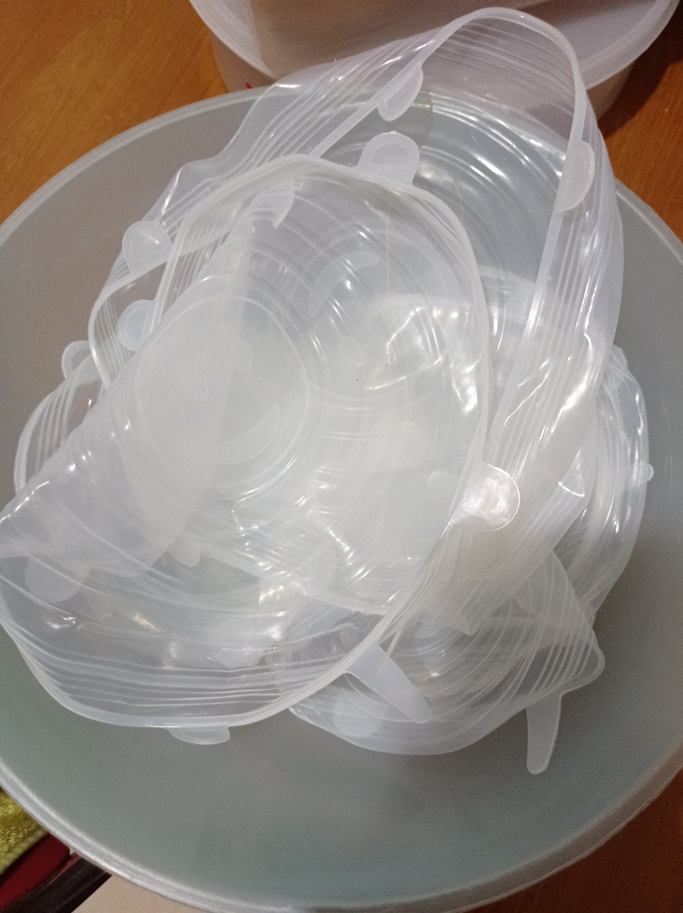 Bowl Food Cover Lid Silikon Aman Tutup Serbaguna Food Grade 1 Set Isi 6 Pcs Berbagai Ukuran