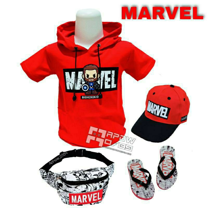 PAKET HEMAT HOODIE ANAK 4IN1 VERSI MARVEL