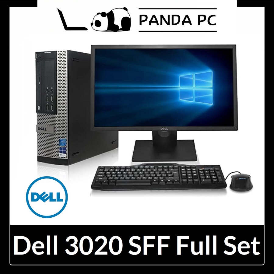 Paket PC DELL 3020 Slim SFF i3 i5 i7 + Monitor KeybMos WIFI Full Set