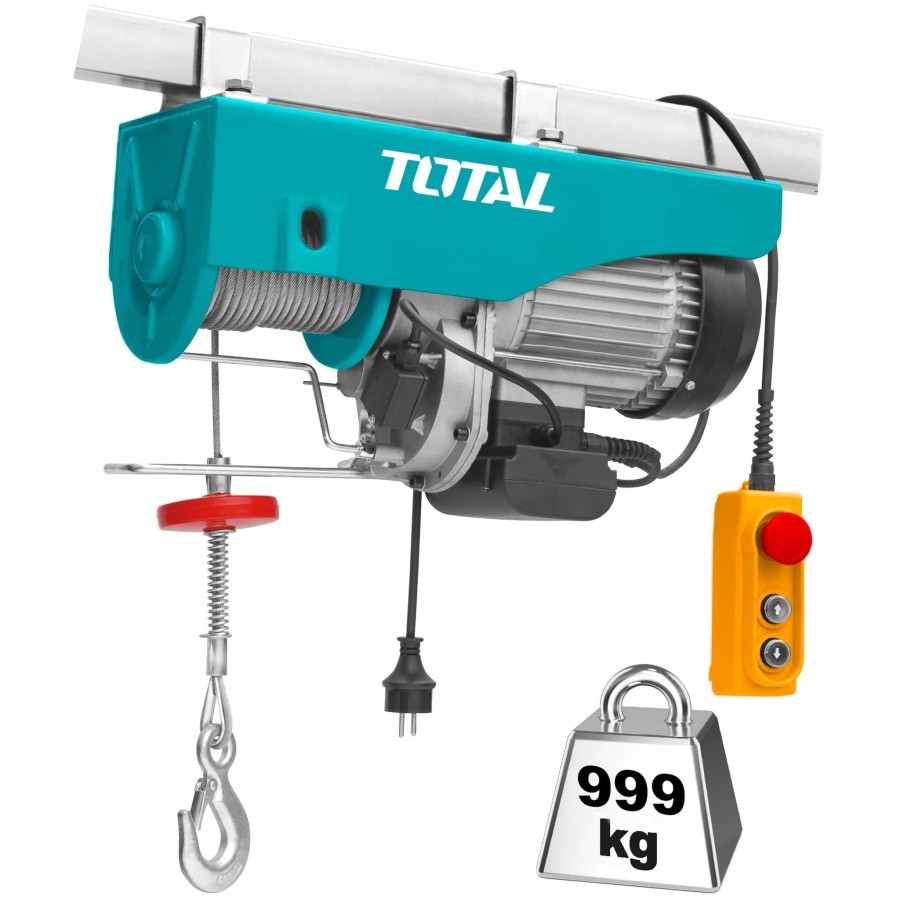 Electric Hoist TOTAL TLH116102 500Kg 1600W 12M / Hoist Katrol TOTAL TLH 116102 - Katrol Listrik 12 meter