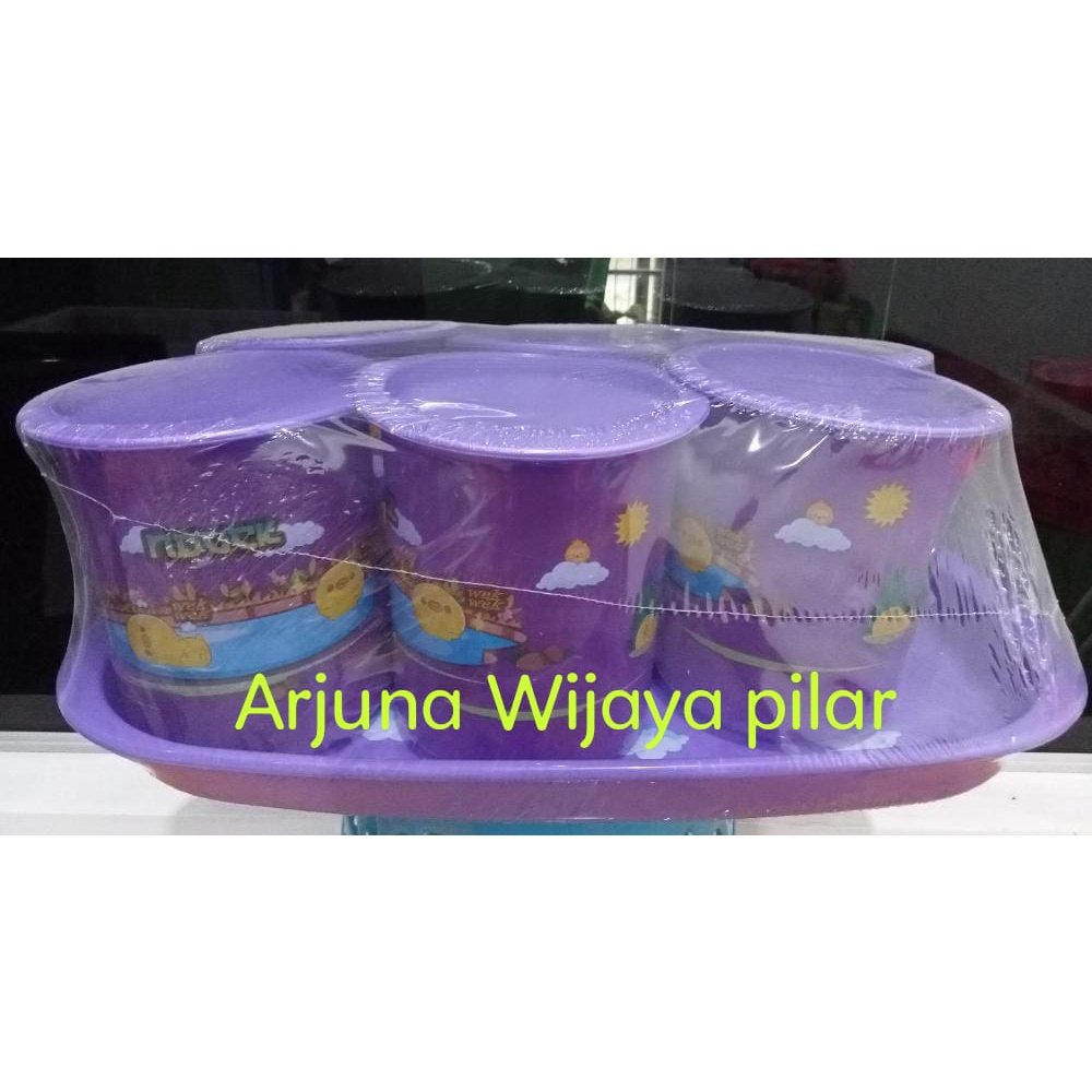 Toples set Nampan 7 in 1 motif +Bubblewrap