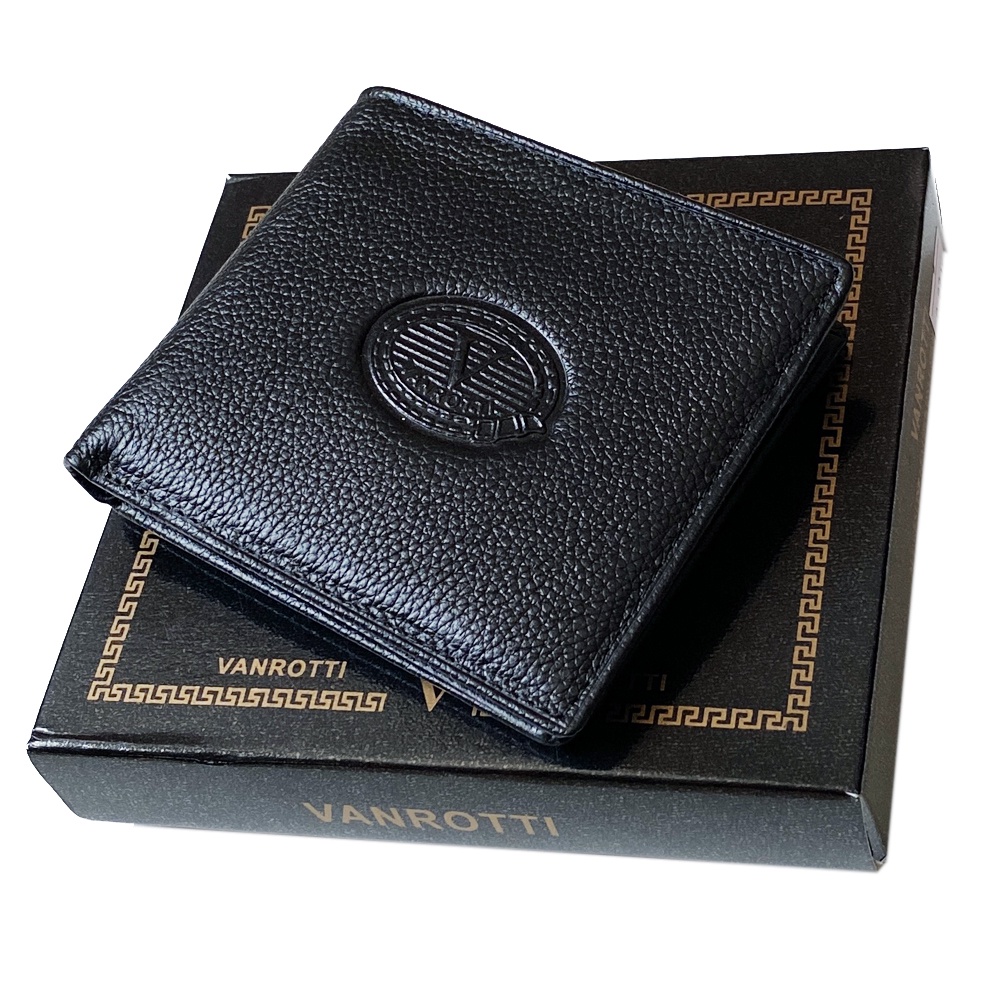 SHOPEE 6.6 SUPER SALE!! Fashion Pria Dompet Kulit Sapi Asli Vanrotti Original 100% Dompet Casual Pria Dompet Pendek Pria Men Wallet Model Bifold Lipat Dua Dompet Kado Pria BONUS BOX EXCLUSIVE