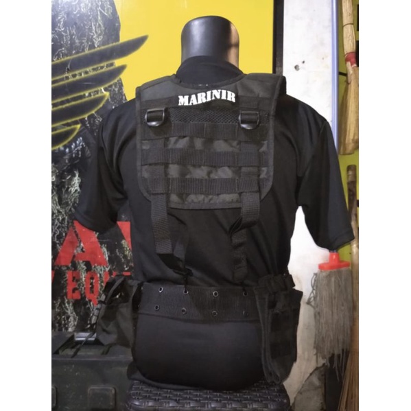 Suspender TNI Upacara Marinir TNI AL 1 Set Lengkap